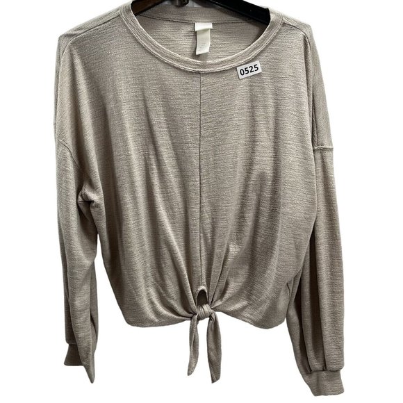 H&M Women Top Color Cream Brown Size M Long Sleeve - Picture 1 of 8